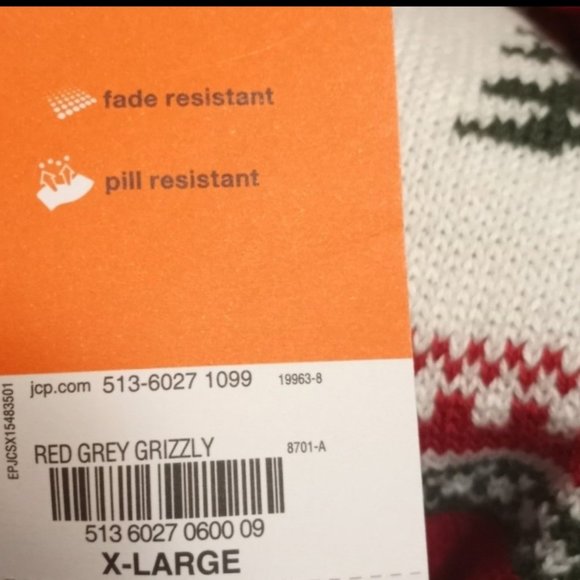 St. John's Bay Men's Fair Isle Grizzly Sweater - Picture 5 of 5